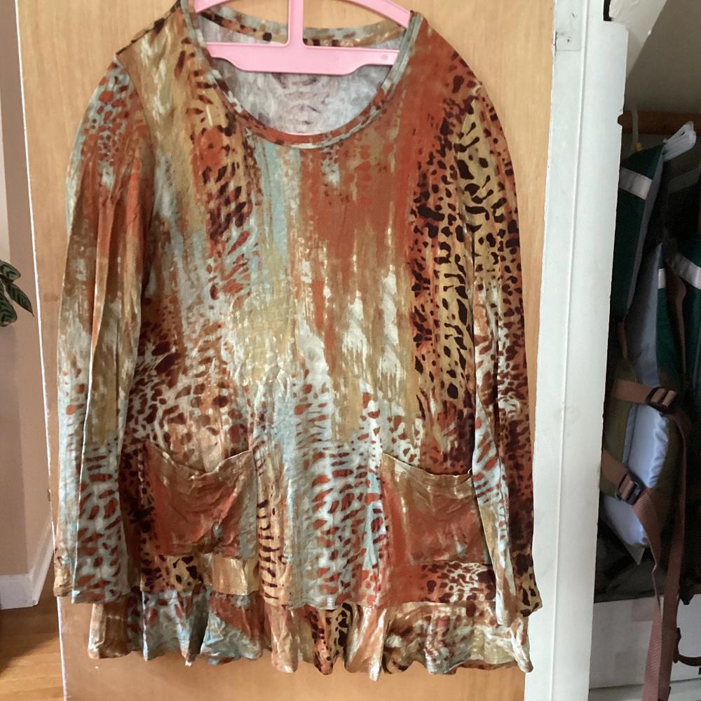 LOGO Sz M bohemian multicolored top